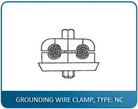 GROUNDING WIRE CLAMP, TYPE: NC