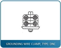 GROUNDING WIRE CLAMP, TYPE: DNC