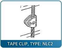 TAPE CLIP, TYPE: NLC2